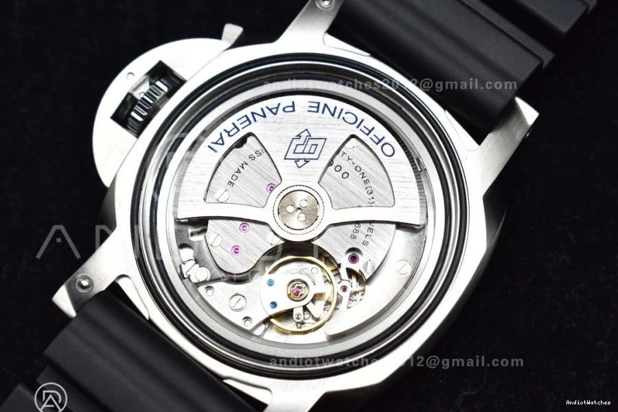 Strap SBF Rubber Edition Dial P PAM1229 Y Black 1:1 DailyWear on Black Best 437 0418